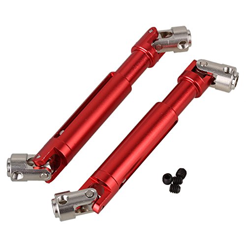BQLZR Red Upgrade Parts Aluminum 180011 Universal Driven Dogbone for HSP 94180 RC1:10 Class Rock Crawler Pack of 2
