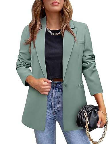 CHICZONE Womens Long Sleeve Casual Blazers Open Front Lapel Button Work Office Ladie's Suits Jackets