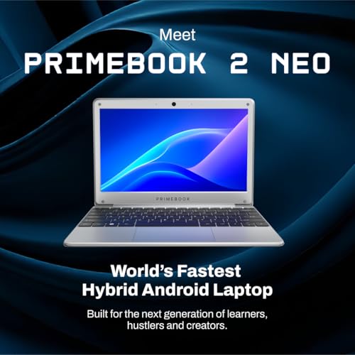 Image of Primebook 2 Neo (2026) | 6GB RAM, 128GB Storage (Upgradable Upto 512GB) | MediaTek Helio G99 | Android 15 (PrimeOS3.0) | in-Built AI | 11.6 inch Thin & Light Laptop | Type-C, USB, MicroSD Ports