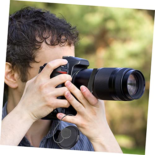 Cache objectifs pour reflex noir SHINEOFI lot de protège lentilles - 4