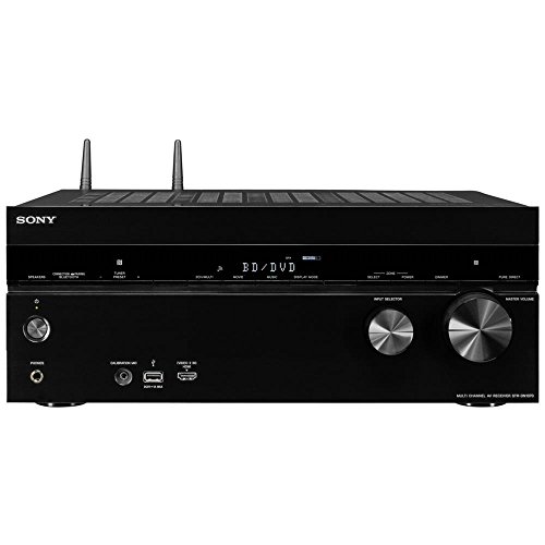Sony STR-DN1070 7.2 AV Receiver mit 165W Ausgangsleistung pro Kanal, Multi-room, 4K HDR Wiedergabe, WiFi, AirPlay, DLNA, Bluetooth (In/Out) und NFC, schwarz