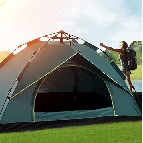 Carpa automática impermeable para 3-4 personas naranja miniatura 6