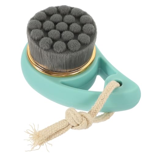 BATHVEVE Cepillo de Limpieza Facial Manual Fibras Artificiales y Mango de Plástico para Eliminar Puntos Negros y Mejorar la Circulación Sanguínea del Rostro