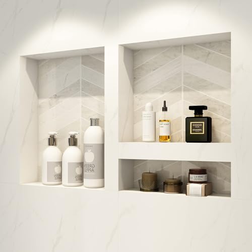Uni-Green Shower Niche, Tile Ready Niche32 X20(16'x20'Single Shelf+16'x20'Double Shelf) Set of Two...