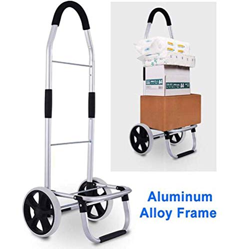 Einkaufstrolley auf 2 Rädern, faltbar, kompakt, mit abnehmbarer Tasche, wasserdicht, strapazierfähig, extra große… – Bild 5