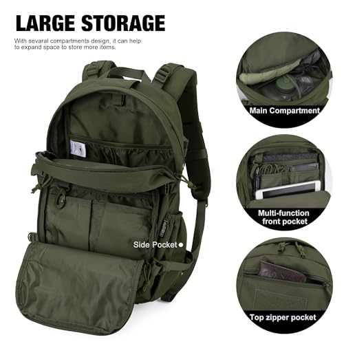 Mardingtop 25L Militär Rucksäcke für Taktischer Fahrrad Wandern Spazieren Klettern Bergsteigen Radfahren Rucksack