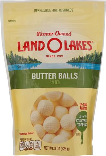 Miniatura 3 de Land O Lakes Bolas de mantequilla salada, bola de mantequilla premedida, paquete de 8 onzas