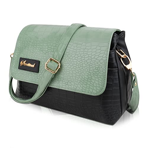 Buy SENTINEL Green & Black Women Sling Bag Crossbody Sling Bag for Women Shoulder Sling Bag