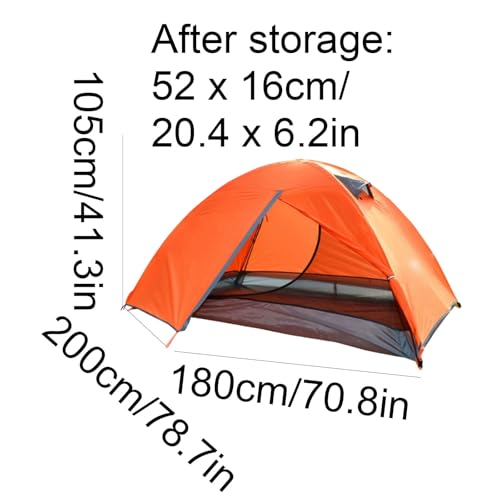 Carpa de camping portátil para 2-3 personas miniatura 2