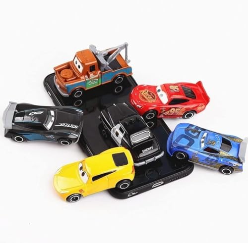 WireScorts Mini Metal Die Cast Vehicle Set of-6 Toy Vehicle Play Set Free Wheel High Speed Unbreakable Toy for Kids, Small Racing Car for Exciting Playtime Adventures, Movie Vehicles Cars for Kids