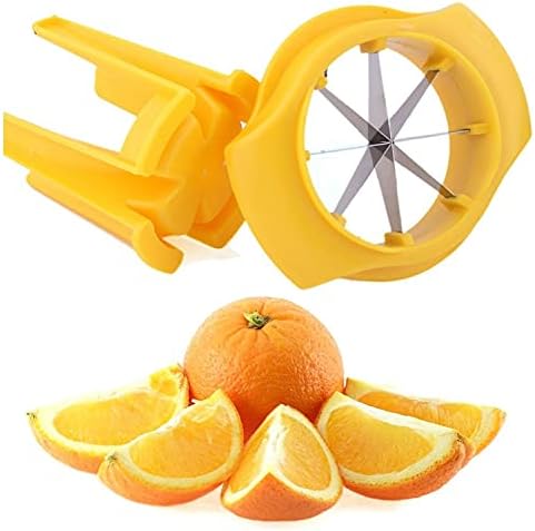 1PC Fruit Vegetable Lemon Slicer Lime Slicer Wedger Cutter Orange Peelers Orange Splitter Creative Orange Kitchen Gadget Fruit Vegetable Tools (Green)