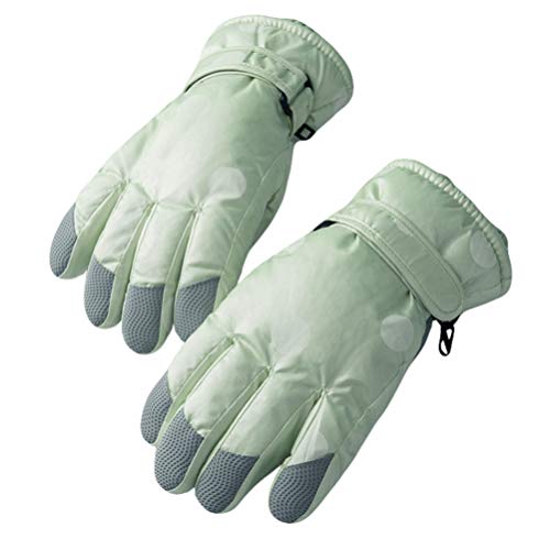 BESPORTBLE Luvas de Equitação de Inverno Feminino Luvas Externas à Prova de Vento Luvas de Esqui par