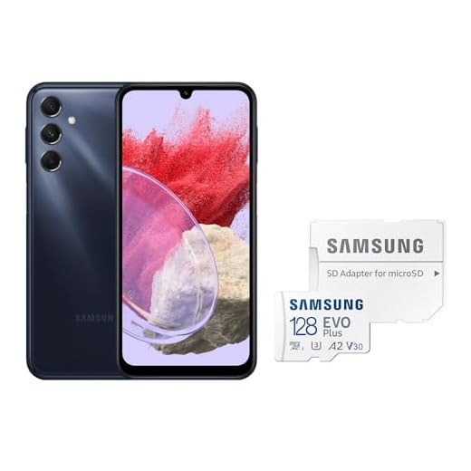 Samsung Galaxy M34 5G 128GB 6GB RAM Mega Bateria 6000mAh Câm Tripla 50MP + Cartão Memória 128GB Azul Marinho