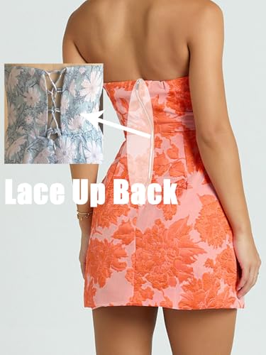 Homecoming Dress 2025 Strapless Cocktail Party Dress Bodycon Satin Mini Gown SP0852