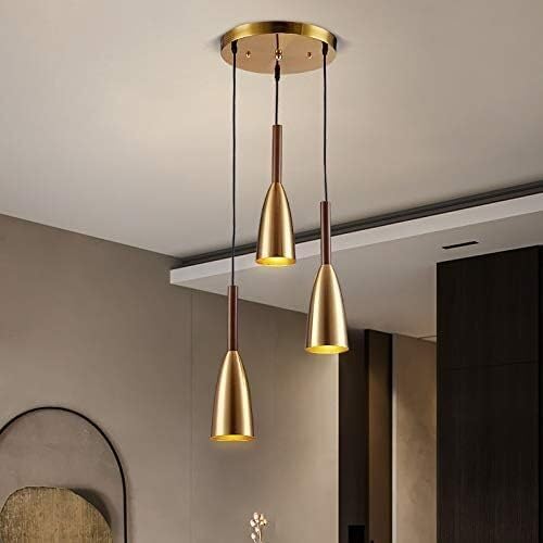 LEDFOR Lámpara colgante moderna dorada for bar, salón, cocina, isla, comedor, iluminación, decoración del hogar Lámpara de araña lineal LEDFOR Lámpara colgante moderna dorada for bar, salón, cocina, isla, comedor, iluminación, decoración del hogar Lámpara de araña lineal