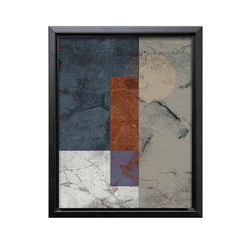 Monem Art Abstract Concrete Texture Print - Modern Geometric Mixed