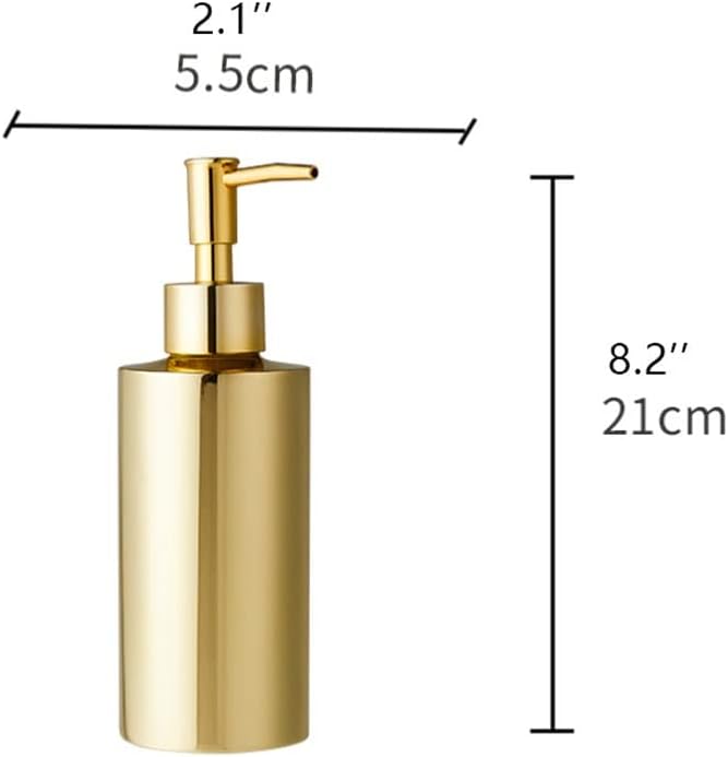 Shower Dispenser Soap Dispenser Gold Stainless Steel Soap Dispenser Press Lotion Bottle Bathroom Liquid Dispenser Kitchen Shower Dispenser Shampoo Bottle Liquid Soap Dispenser