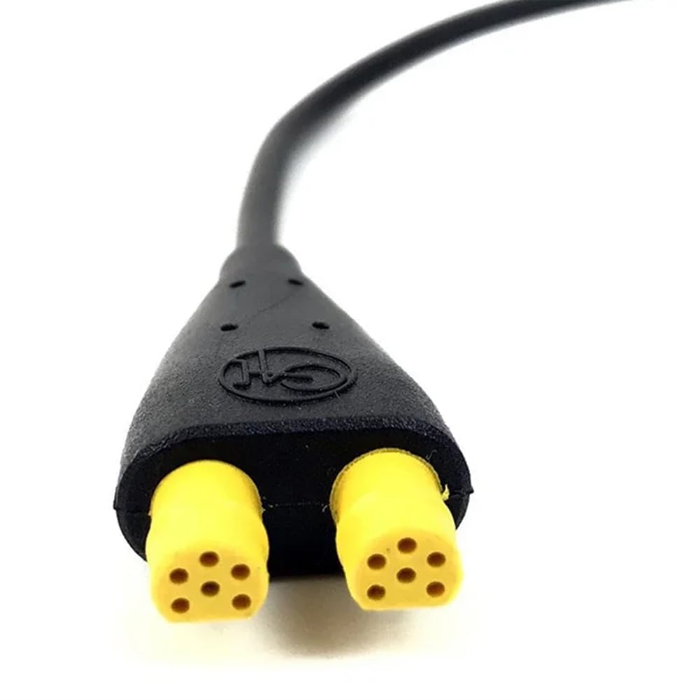 Luces para Bicicleta Eléctrica de 6-60 V, Luz Delantera y Trasera, Transmisor de Velocidad, Cable de 180 cm para Lámpara de Bicicleta con Motor de Transmisión Media Tsdz2