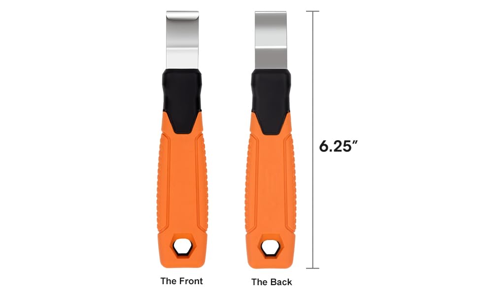 Image of Vinyl Siding Removal Tool with Extra Long Handle- Steel Blade Non-Slip Grip Handle for Installation and Removal Tool Avoid Damaging Vinyl Siding Tool (2)