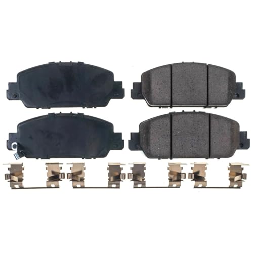 Image of PowerStop Front Brake Pads for Honda Accord 2021-25 | Honda HR-V 2021-22 - Z17 Ceramic Brake Pads with Installation Hardware, 17-1654N