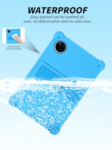 Coque silicone DOOGEE Tab A9+ 11" 2025 azur avec support