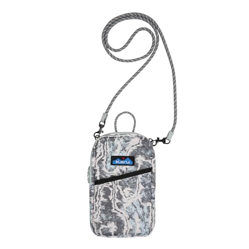 KAVU Essential Case Zip Crossbody Wallet with Rope Strap - Motion Undertow