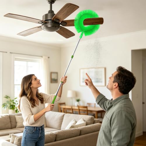 Limpiador de ventilador de techo alto para eliminar polvo en puertas y casa 3