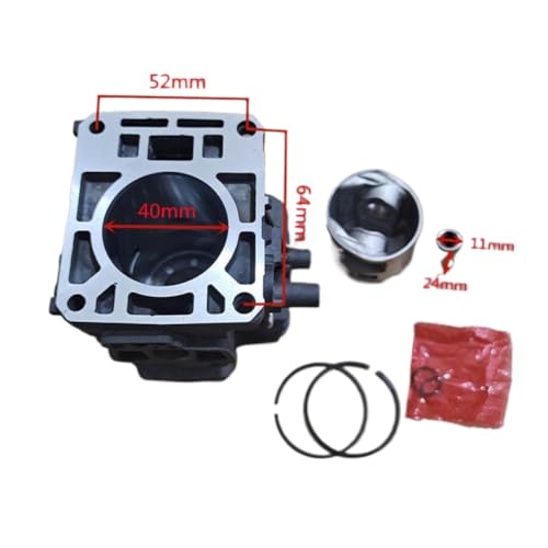 Kit segments de piston 40mm cylindre compatible tondeuse FS 360 FS 361 C R