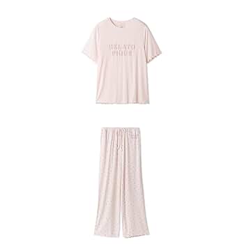 ジェラートピケ ロゴメローTシャツ× ハート柄ロングパンツ　セット ジェラートピケ gelato pique 【ラッピング済み】【接触冷感