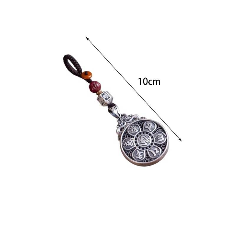 Breloczek do Samochodu Pure Silver Gourd Keychain Pendant Peace Men And Women Jewelry, Personalized Car Ornaments Backpack