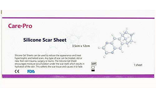 1 Sheet Silicone Gel Sheet Scar Removal Treatment 3.5cm X 12cm Silicone Gel Sheet for Scar Reduce,Any Type of Scar can be treated, Silicone Gel Sheet help Scar Away