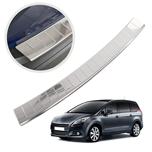 Baguette Protection Coffre Inox Protection De Seuil Arrière Pour Peugeot Expert III & Citroën Jumpy III - Inox Noir Anti-rayures 'Ribs' 207 Peugeot Accessoires