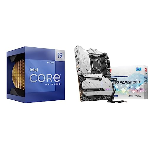 Image of Intel Core i9-12900K Desktop Processor 16 Cores up to 5.2 GHz Unlocked LGA1700 + MSI Z690 Force WiFi Gaming Motherboard