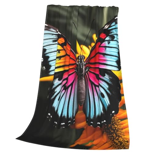 Couverture micro polaire papillon cadeau idéal pour maison et canapé - 4