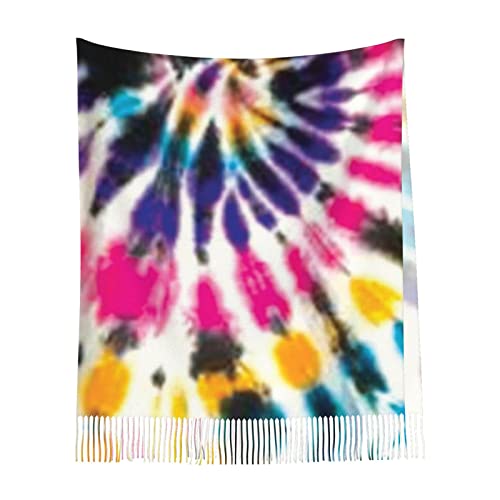 Butterfly Tie Dye Scarf, Men Womens Scarf Shawls Wraps Scarves Winter Long Warm Tie Dye Scarf3