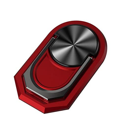 ihreesy Anneau Support pour Téléphone, Rotation à 360° Anneau Telephone Support Créativité Bague Telephone Portable Smartphone Anneau de Support Universel pour Tous les Smartphones,Rouge Cover