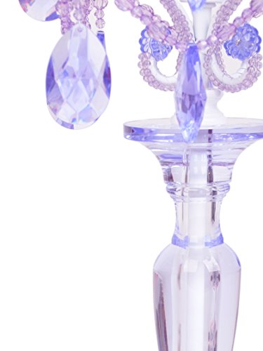 Tadpoles Modern Chandelier Table Lamp Decorative Office Desk Lamp Nightstand Room Lamp Bedside Night Light Lamp - Lavender Topaz - Thumbnail 3