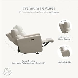 Nurturethegliderpremiumpowerreclinernurserygliderchairwithadjustableheadsupportdesignedwithathoughtfulcombinationoffunctionandcomfortbuiltinusbchargerivory Urban Country Home Decor Nurture the glider premium power recliner nursery glider chair with adjustable head support designed with a thoughtful combination of function and comfort built in usb charger ivory urban country home decor