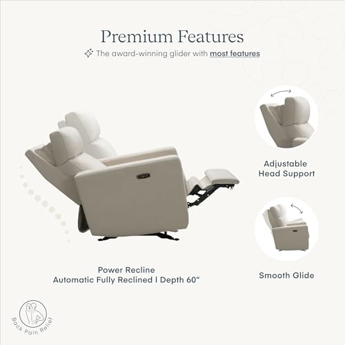 Nurturethegliderpremiumpowerreclinernurserygliderchairwithadjustableheadsupportdesignedwithathoughtfulcombinationoffunctionandcomfortbuiltinusbchargerivory Urban Country Home Decor Nurture the glider premium power recliner nursery glider chair with adjustable head support designed with a thoughtful combination of function and comfort built in usb charger ivory urban country home decor