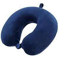 Hpoypmir Travel Neck Pillow, Memory Foam Neck Pillow, U-shaped Sleep Rest Neck Pillow, Lightweight Portable Headrest, Quick Pack Airplane Chair, Car, Home, Office,(Blue)