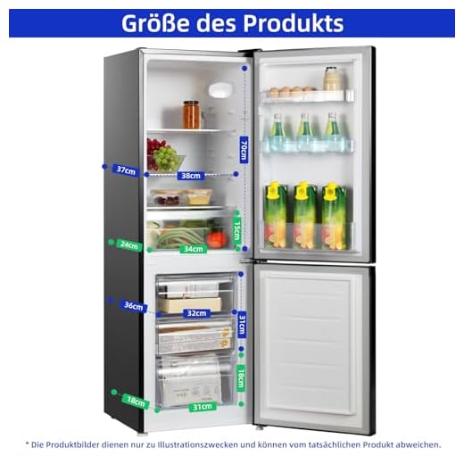 CHIQ Freistehender Kühlschrank mit Gefrierfach