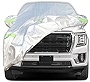 AUQDD 6-Layers Premium SUV Car Cover Waterproof All Weather Weatherproof UV Sun Protection Snow Dust Storm Resistant Outdoor Exterior Custom Form-Fit Full Padded Car Cover with Straps 205'-216' K10