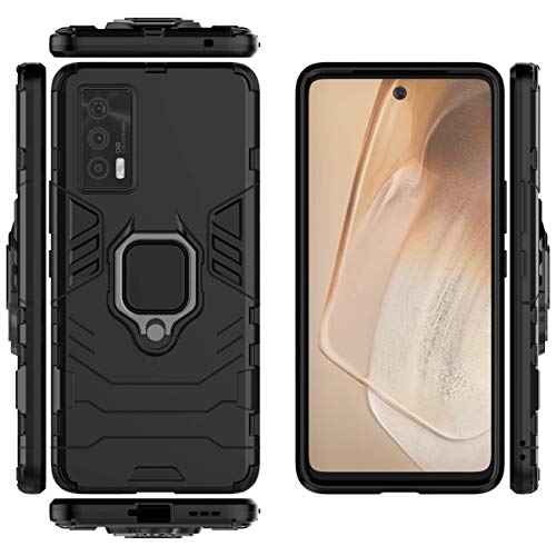 Ή@ for Vivo iQOO 7 (India) gѓdbP[X,Ή@ for Vivo iQOO Neo5 OX^h 2 in 1 X}zP[XJo[ Black