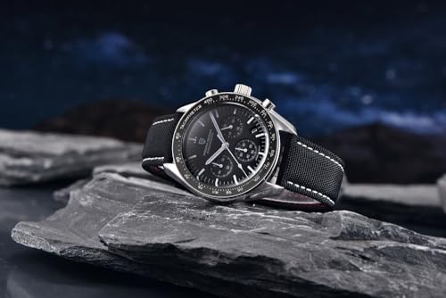 Pagani Design 1701 Watches for Men, Chronograph, VK63 Japanese Quartz Movement, Stainless Steel Bracelet, Water Resistant to 330 Feet（100m）, Sapphire Glass Sports Watch for Men.