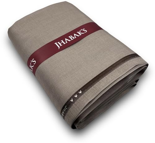 Image of JHABAK'S Unstitched Viscose Rayon Trouser Fabric for Men - Length: 1.30 m /Width: 58 inches