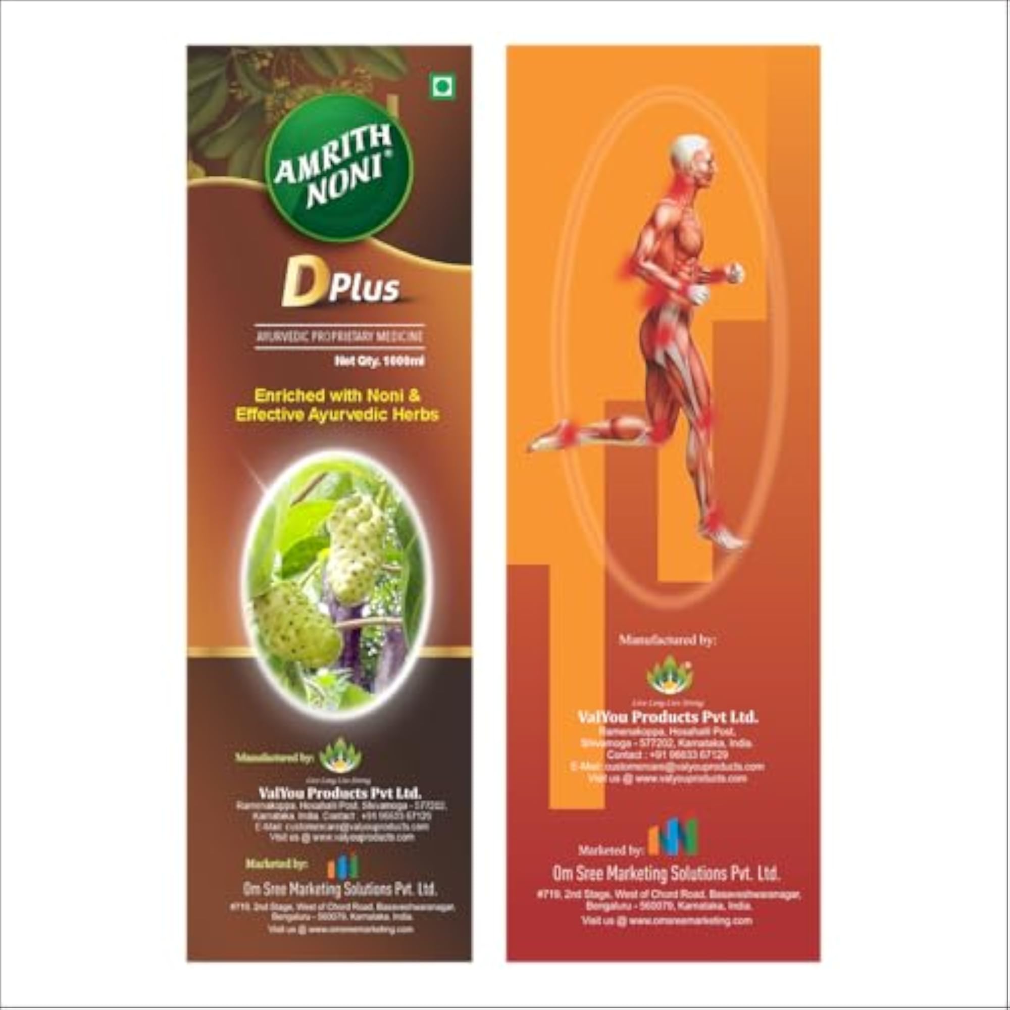 Amrith Noni D Plus & Artho Plus, Natural Health Support