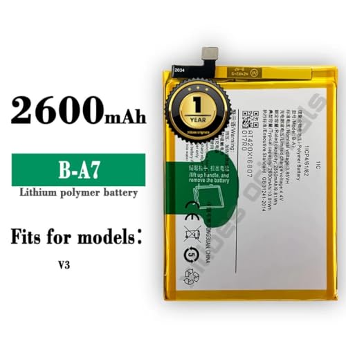 Image of B-A7 Battery for Vivo V3 / V3Max -(2600mAh) Battery with 1 Year Warranty**** (R206)