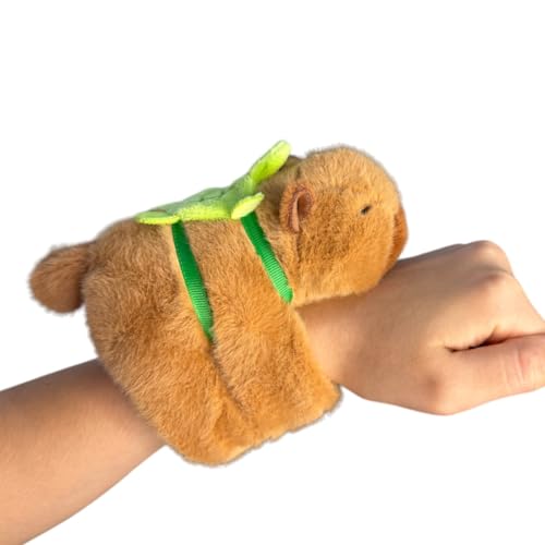 Capivara de Pelúcia para Braço, com Mochila e Rabo que Balança, Brinquedo Interativo