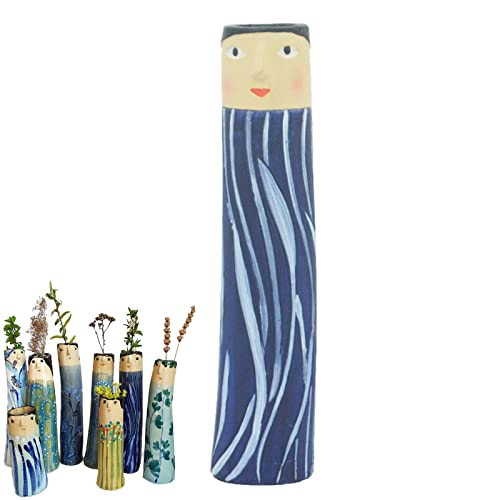 Pasdrucn Spring Family Bud Vasen, Böhmische Familie Menschliches Gesicht Blumenvase Aus Kunstharz, Handgefertigter Blumentopf Für Wohnzimmer, Schreibtisch, Büro, Dekoration (6) Cover