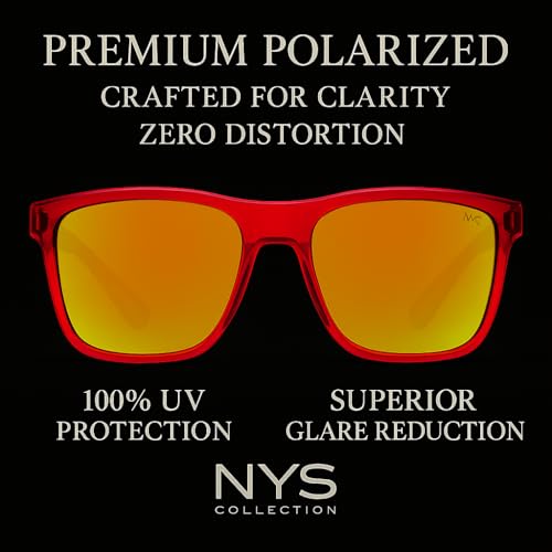 NYS Collection Premium Polarized Sport Style Sunglasses - Lightweight Durable 100% Protection Men & Women4